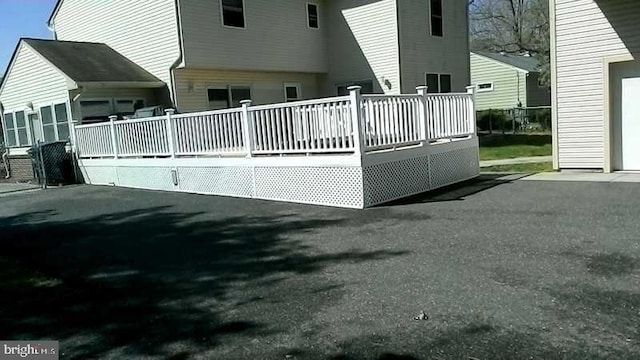 exterior space with a wooden deck