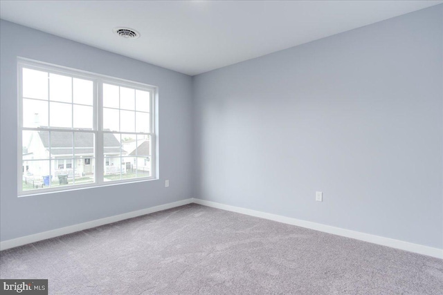 view of carpeted empty room