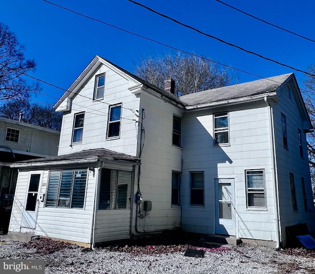 view of back of property