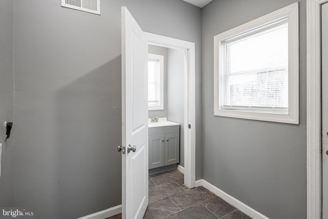 bathroom featuring vanity