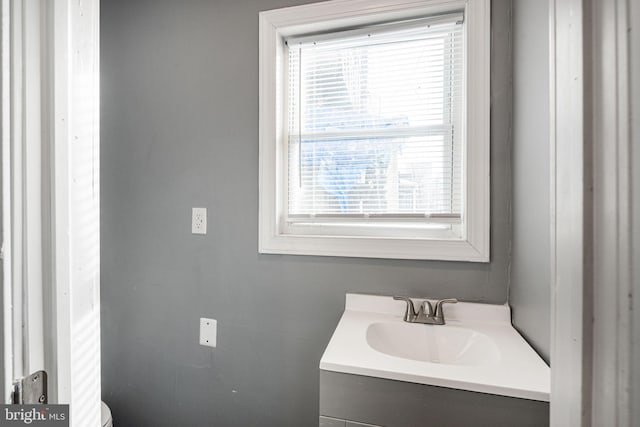 bathroom featuring vanity