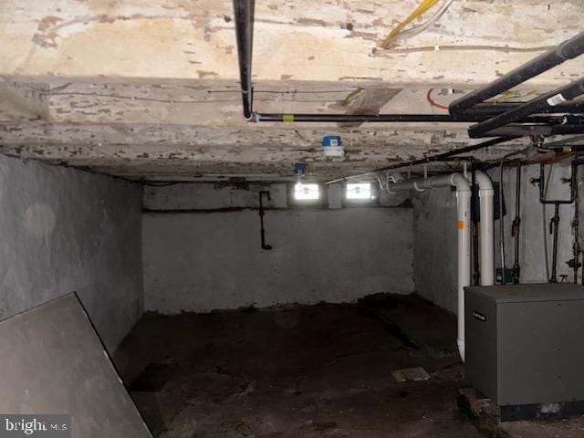 view of basement