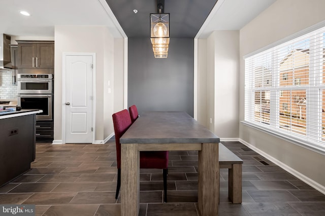 view of dining area