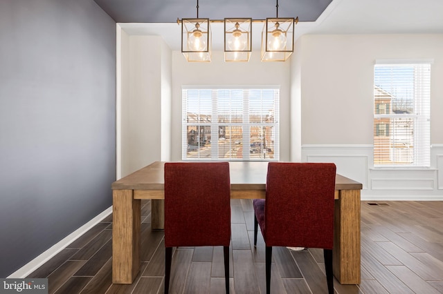 view of dining room