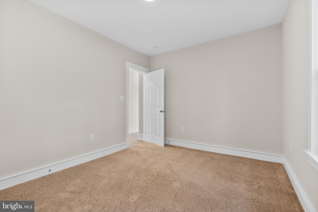 view of carpeted empty room