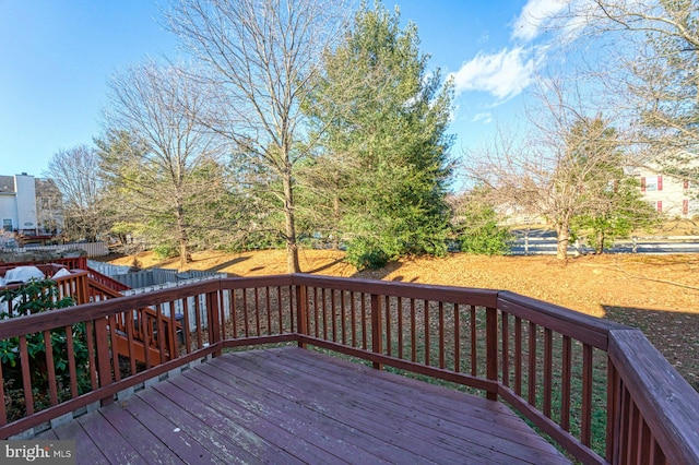 view of wooden terrace