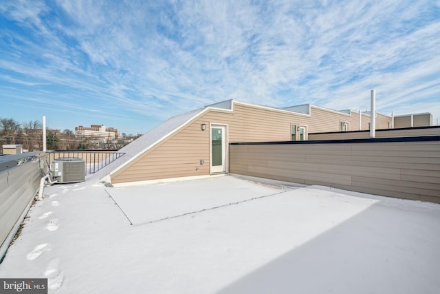 view of patio with central air condition unit