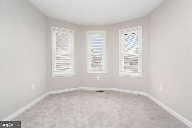 view of carpeted empty room