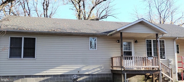 view of rear view of house