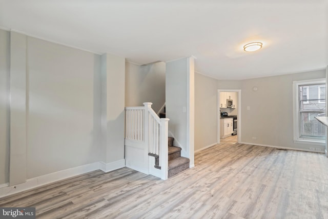 interior space featuring light hardwood / wood-style floors