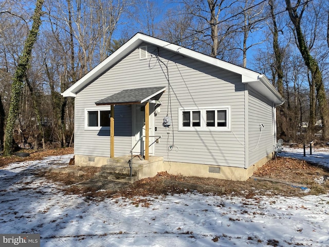 view of bungalow-style home