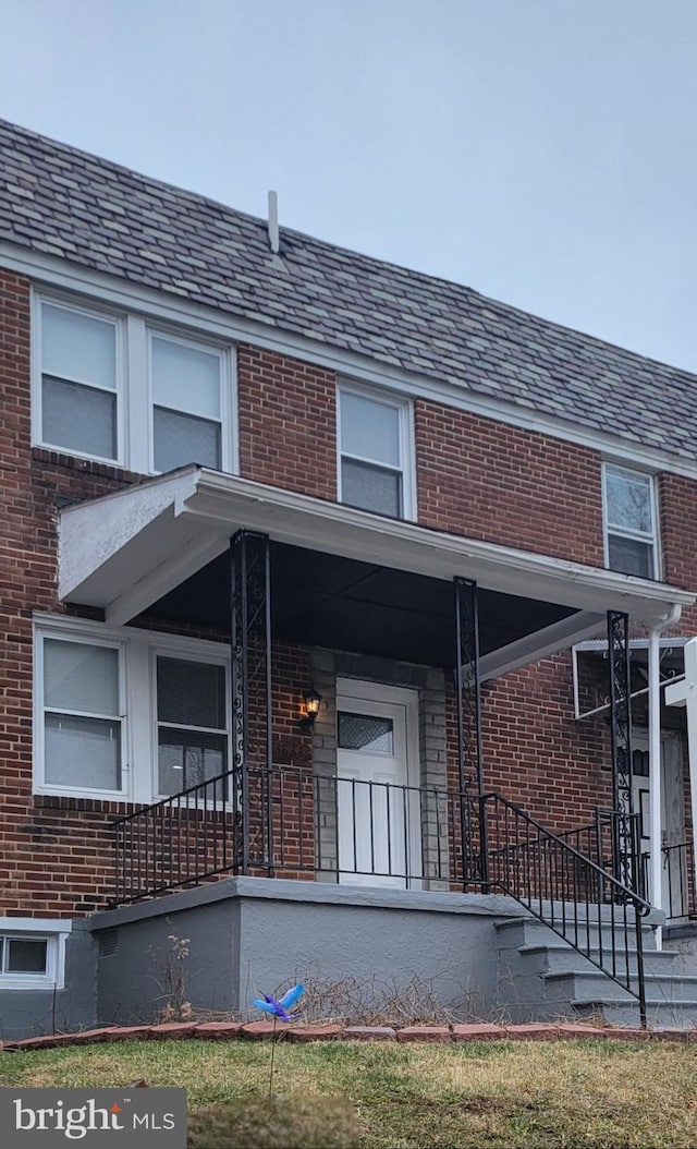 exterior space featuring covered porch