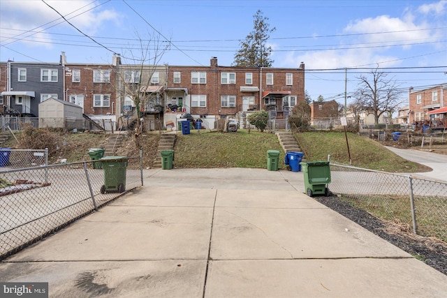 view of community with a lawn