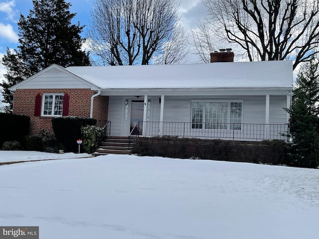 view of front of home