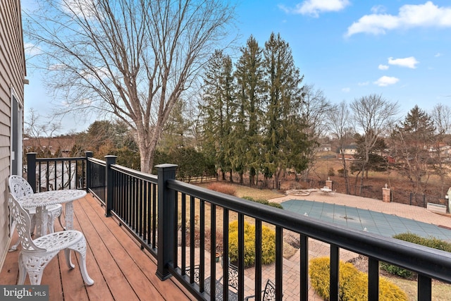 view of wooden terrace