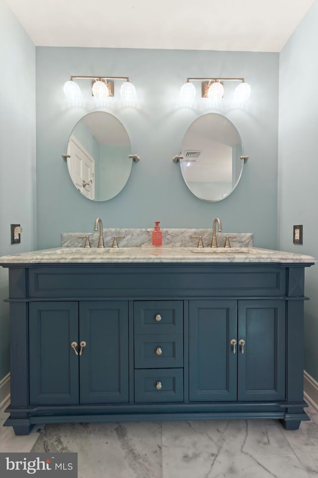 bathroom featuring vanity