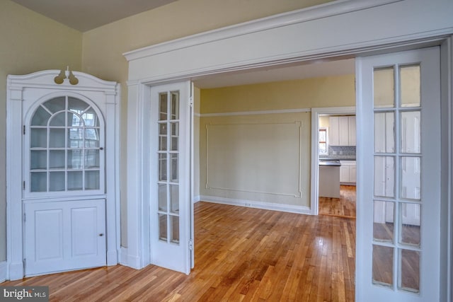 interior space featuring light hardwood / wood-style flooring