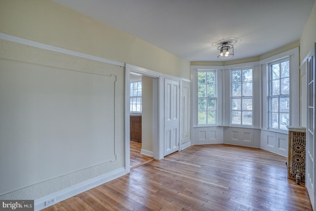 interior space with light wood-type flooring