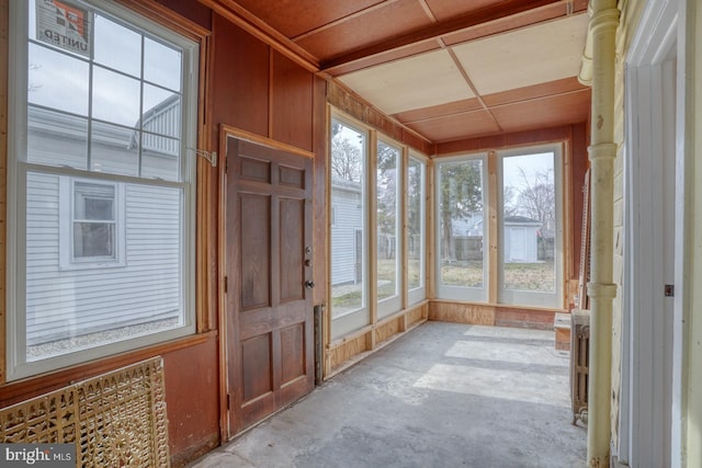 view of sunroom / solarium