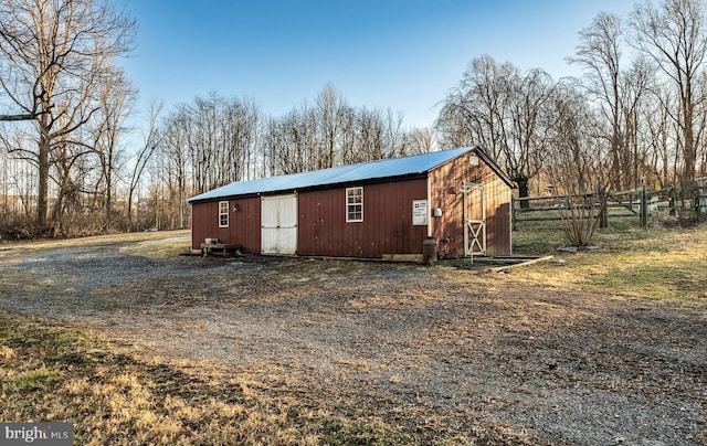 view of outbuilding