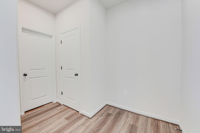 interior space featuring light hardwood / wood-style flooring