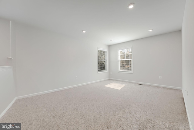 view of carpeted empty room