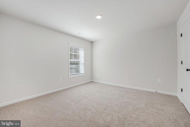 view of carpeted empty room