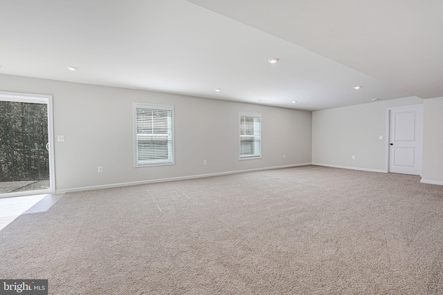 empty room with light carpet