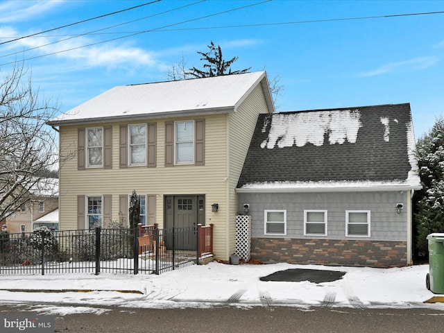 view of colonial inspired home