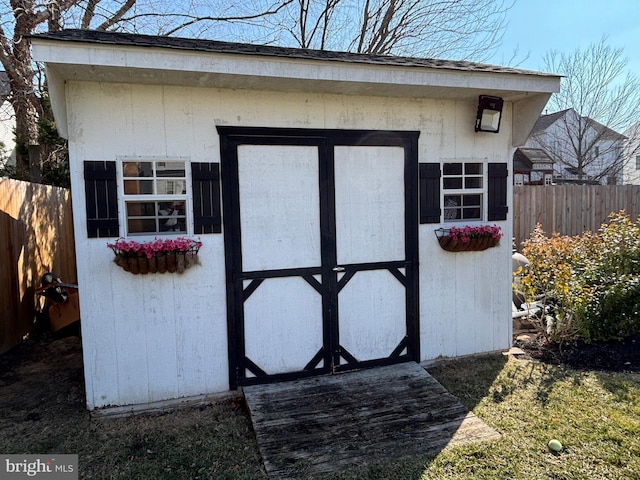 view of outbuilding