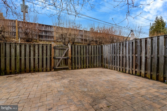 view of yard featuring a patio area