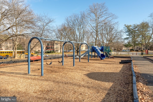 view of jungle gym