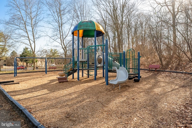 view of jungle gym