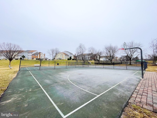 view of basketball court