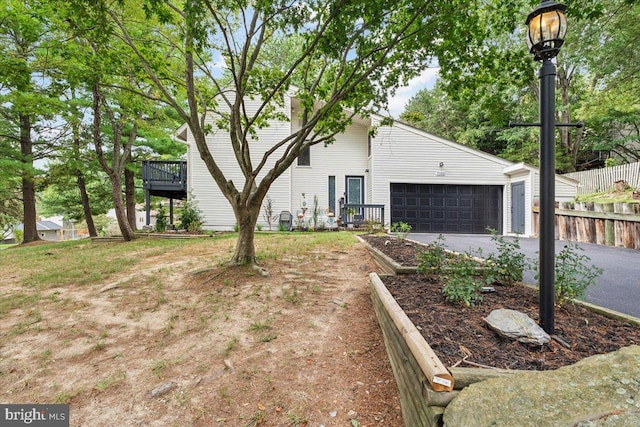 view of front of house featuring a garage