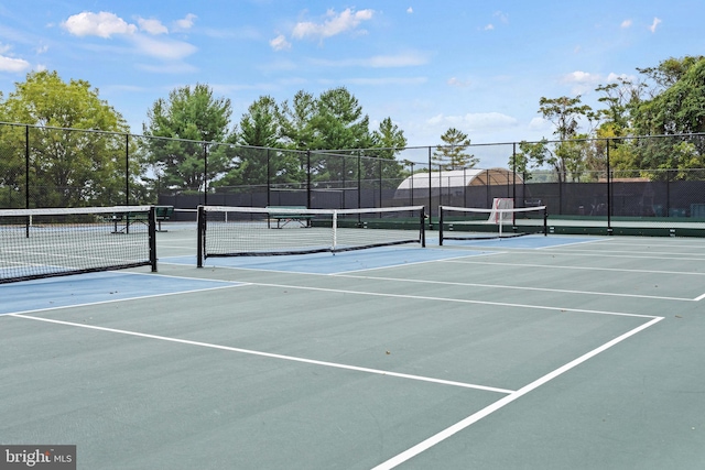 view of tennis court