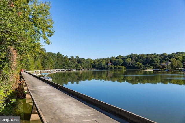 view of water feature