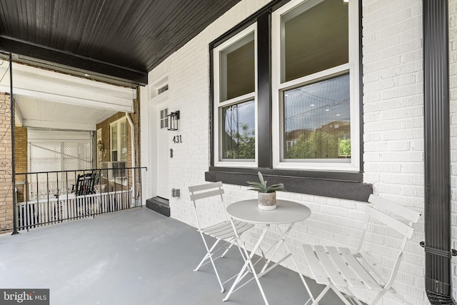 view of patio / terrace with a porch