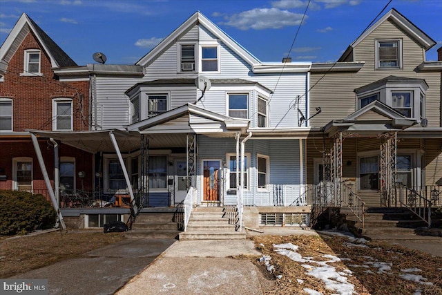 multi unit property with a porch