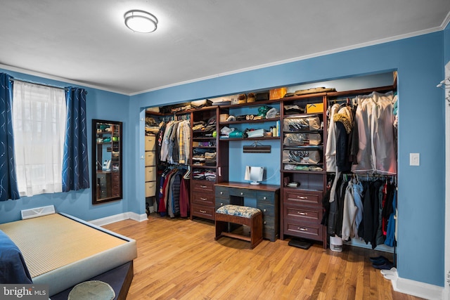 interior space with light hardwood / wood-style flooring