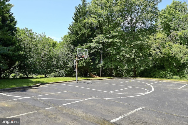 view of sport court