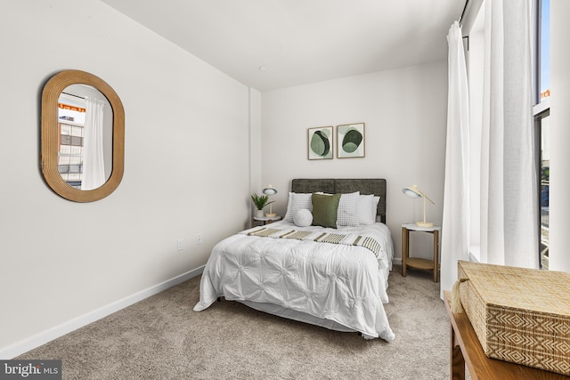 bedroom with carpet floors