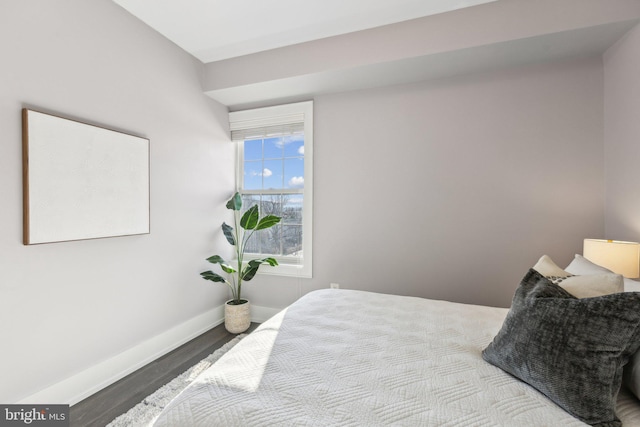 bedroom featuring light hardwood / wood-style floors