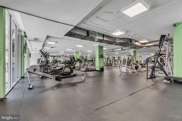 view of exercise room