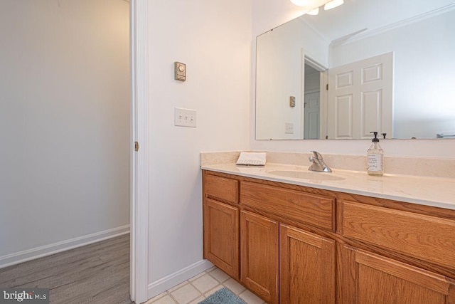 bathroom with vanity