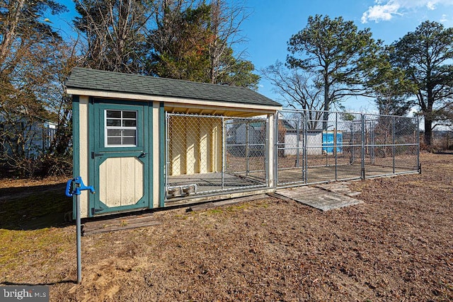 view of outbuilding