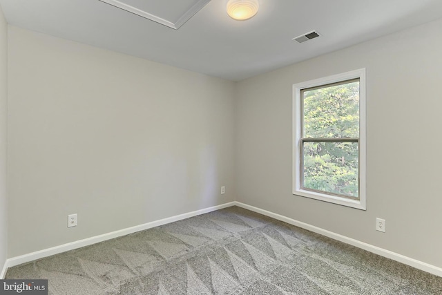 view of carpeted empty room