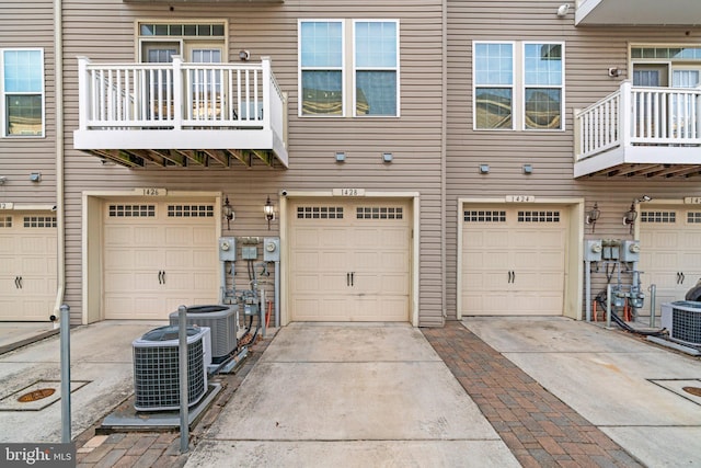 garage featuring cooling unit