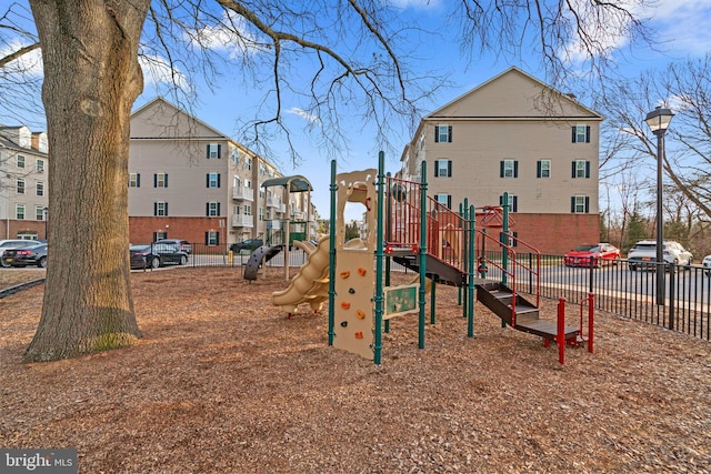 view of jungle gym