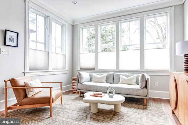 sunroom featuring plenty of natural light